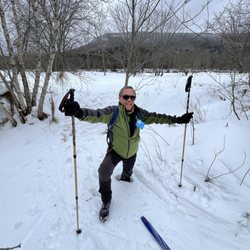 Carter's X-C Ski Centers - Snow was deep if you stepped out of the tracks!
