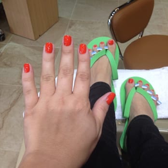 iNail Spa - Dolphins orange for the game tomorrow! - Nail Salons Near Me - Miami Beach, Florida iNail Spa - Dolphins orange for the game tomorrow! - Nail Salons Near Me - Miami Beach, Florida