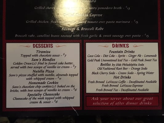 Menu photo 8 Sam's Brick Oven Pizza Ardmore, PA Menu photo 8 Sam's Brick Oven Pizza Ardmore, PA