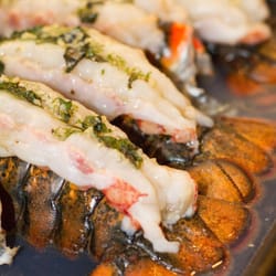 Private Dining Hawaii - Cold water lobster with roasted garlic and herb butter.