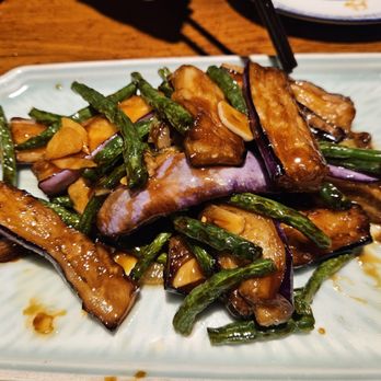 Mountain House - Sauteed Chinese Long Beans w/ Eggplant - Szechuan Near Me - Queens, New York Mountain House - Sauteed Chinese Long Beans w/ Eggplant - Szechuan Near Me - Queens, New York