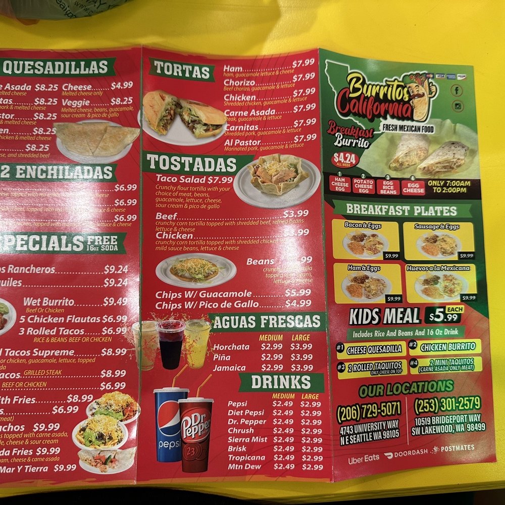 Aliberto's Jr - Restaurant menu - Mexican Near Me - Seattle, Washington Aliberto's Jr - Restaurant menu - Mexican Near Me - Seattle, Washington