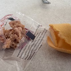 King Gardens - The chicken was stringy and not chewable. The hot sour soup was a 5 or 6 out of 10.