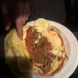 Tacos Xavi  - We ordered two tortas for lunch and during the moment to open it there was small amounts of meat  no avocados or jalapeño on it