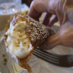 Joe's Italian Deli & Restaurant - Cheese cake caramel lace cone. let me say creamy
