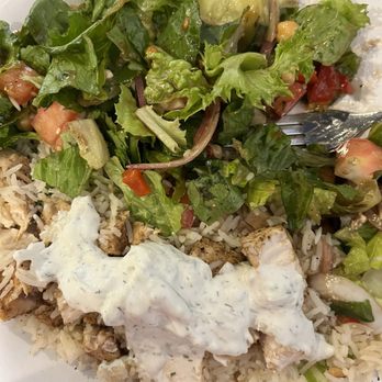Taziki's Mediterranean Cafe - Chicken feast with a salad and rice - Greek Near Me - Hermitage, Tennessee Taziki's Mediterranean Cafe - Chicken feast with a salad and rice - Greek Near Me - Hermitage, Tennessee