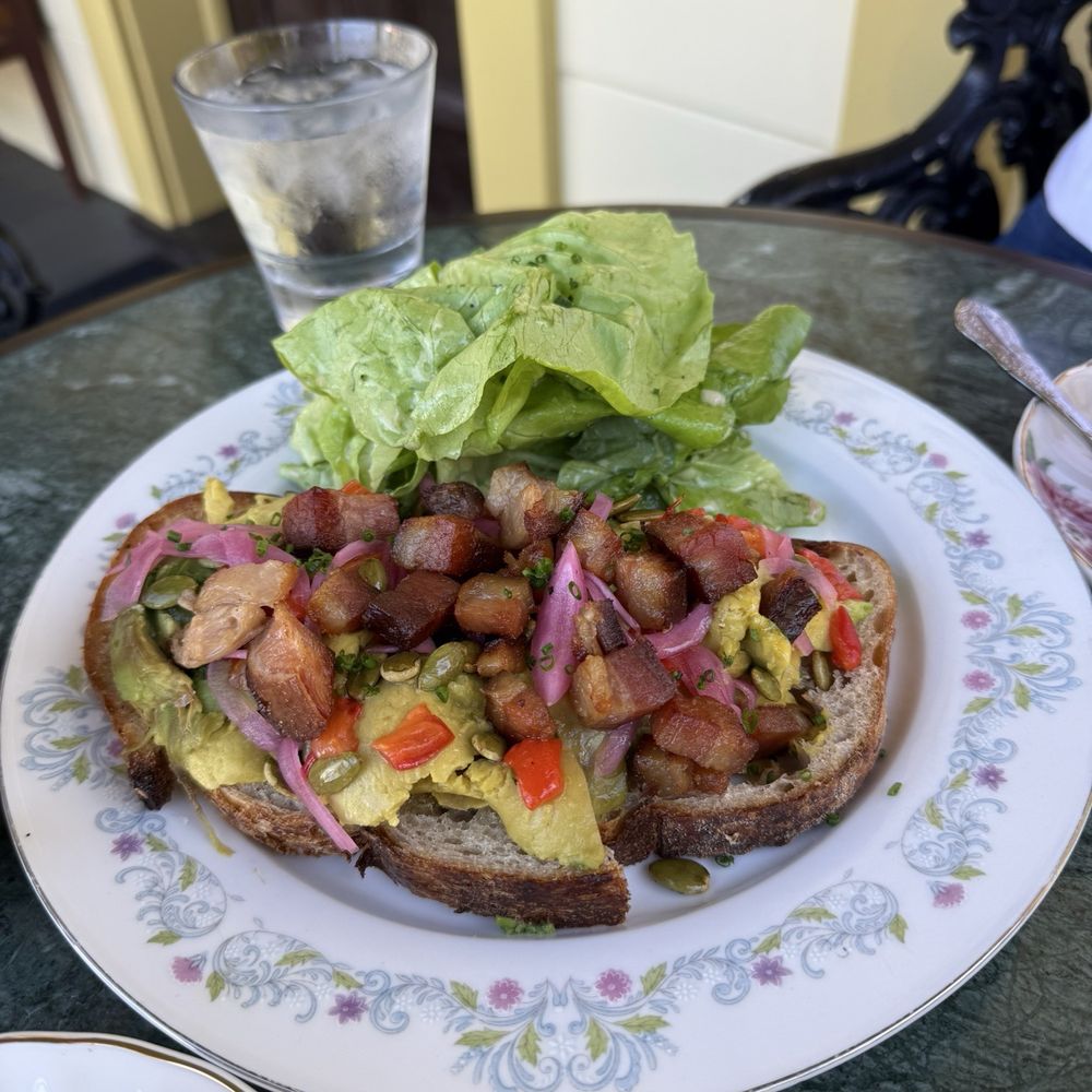 Viola’s Bar & Bistro - Avocado tartin add bacon (+$8) - French Near Me - Monrovia, California Viola’s Bar & Bistro - Avocado tartin add bacon (+$8) - French Near Me - Monrovia, California