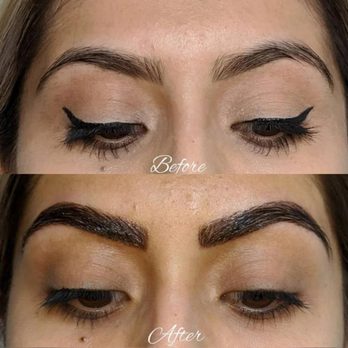 Makeup On The Run - Microblading Before and After - Makeup Artists Near Me Makeup On The Run - Microblading Before and After - Makeup Artists Near Me
