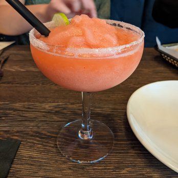 Taco Borracho - Frozen daquiri - it was either raspberry or strawberry and was absolutely delicious! - Tacos Near Me - Grand Rapids, Michigan Taco Borracho - Frozen daquiri - it was either raspberry or strawberry and was absolutely delicious! - Tacos Near Me - Grand Rapids, Michigan
