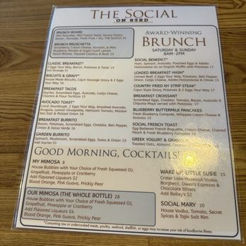 The Social On 83rd - Menu as of March 2026 - Breakfast & Brunch Near Me - Peoria, Arizona