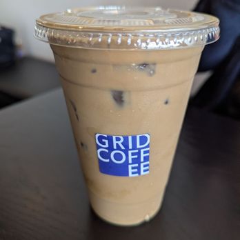Grid Coffee - Hojicha latte - Coffee & Tea Near Me - Santa Ana, California