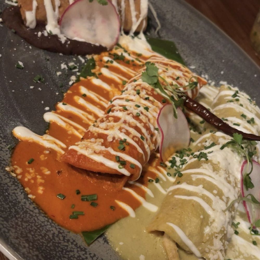 Combo choice- two enchiladas and one hard shell