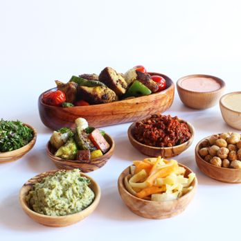 Mezeh - a variety of food items - Mediterranean Near Me - Capitol Heights, Maryland