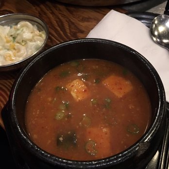 Jongro BBQ - Kimchi soup is absolutely tasty. Had a spicy kick but very delicious - Korean Near Me - New York, New York
