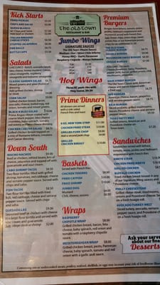 Menu photo 4 The Old Town Restaurant and Bar Bastrop, TX Menu photo 4 The Old Town Restaurant and Bar Bastrop, TX