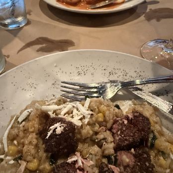 Nabruzzi Trattoria - Risotto with filet mignon. In my opinion risotto not done well. Not very creamy. - Italian Near Me - Lutz, Florida Nabruzzi Trattoria - Risotto with filet mignon. In my opinion risotto not done well. Not very creamy. - Italian Near Me - Lutz, Florida