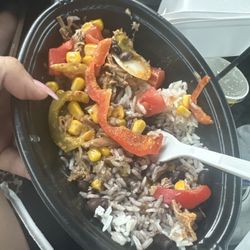 Pollo Tropical - Regular Tropichop with 1/4 Chk & Pork Duo - With Rice and Beans!