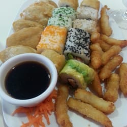 Tabla Tare (sushi, gyosas, y camaron)