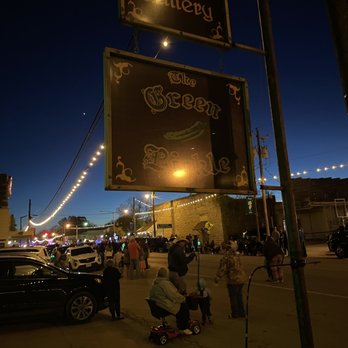 Green Pickle Grill - a busy street at night - Burgers Near Me - Glen Rose, Texas Green Pickle Grill - a busy street at night - Burgers Near Me - Glen Rose, Texas