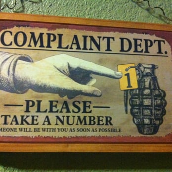 TJ's Roadhouse - Excellent food and humor. This is a sign at the entrance. Don't worry, there is nothing to complain about. - American Near Me - Colfax, California