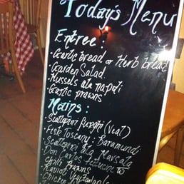 The menu (singular)