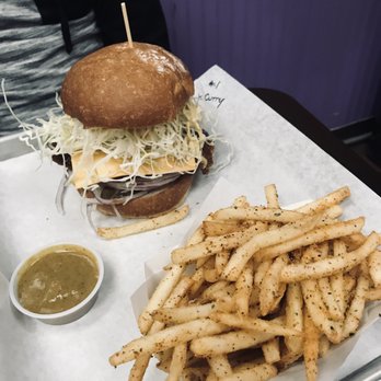 Katsu Burger - Katsu curry burger and 12 spice fries - Japanese Near Me - Bellevue, Washington