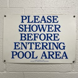 William H Rumsey Aquatic Center - Please shower before entering pool area