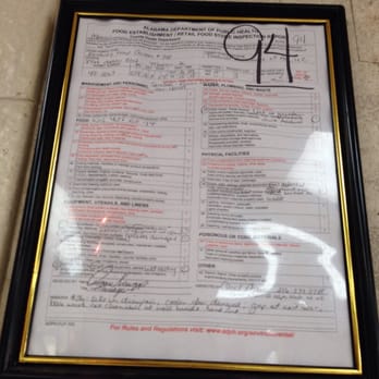 KFC - Health Dept. rating on wall is 94. - Fast Food Near Me - Madison, Alabama KFC - Health Dept. rating on wall is 94. - Fast Food Near Me - Madison, Alabama