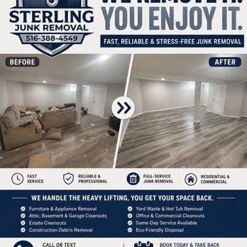 Sterling Junk Removal - Junk Removal & Hauling Near Me - Farmingdale, New York Sterling Junk Removal - Junk Removal & Hauling Near Me - Farmingdale, New York
