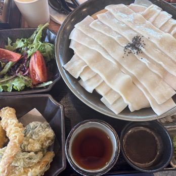 Tsurukawa Udon - Himokawa Cold Udon Set - Japanese Near Me - Tustin, California Tsurukawa Udon - Himokawa Cold Udon Set - Japanese Near Me - Tustin, California