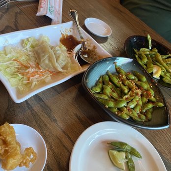 Thai Cuisine & Sushi Bar - Garlic adamame, pork wonton, fried calamari - Sushi Bars Near Me - Katy, Texas Thai Cuisine & Sushi Bar - Garlic adamame, pork wonton, fried calamari - Sushi Bars Near Me - Katy, Texas