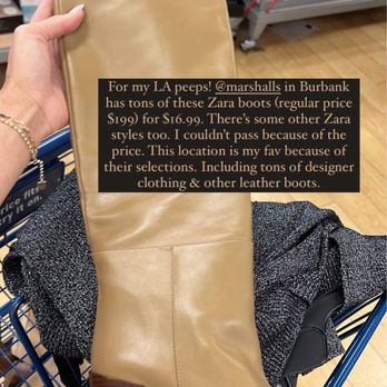 Marshalls - Zara knee high boots (regular $199) for $16.99! - Department Stores Near Me - Burbank, California