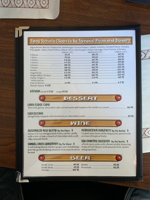 Menu photo 4 Tipsy Tomato Pizzeria & Pub Saint John, NB