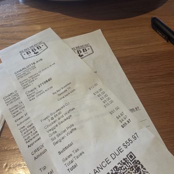 Big Bad Breakfast - Nashville - Receipt - Breakfast & Brunch Near Me - Nashville, Tennessee