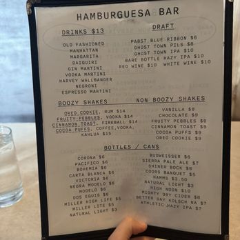 Hamburguesa Bar - Menu - Burgers Near Me - San Francisco, California