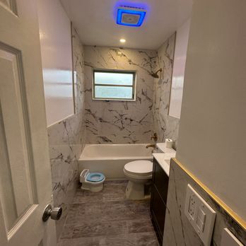 Breezy Home Improvements - After photo of bathroom located in Lauderhill Florida - Drywall Installation & Repair Near Me Breezy Home Improvements - After photo of bathroom located in Lauderhill Florida - Drywall Installation & Repair Near Me