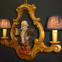 GKA Lighting - Awesome carved wood fixture that we restored for a client