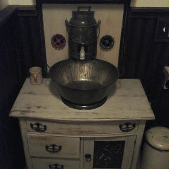 Reincarnation America - My vanity and faucet created from the pickers barn pieces - Interior Design Near Me Reincarnation America - My vanity and faucet created from the pickers barn pieces - Interior Design Near Me