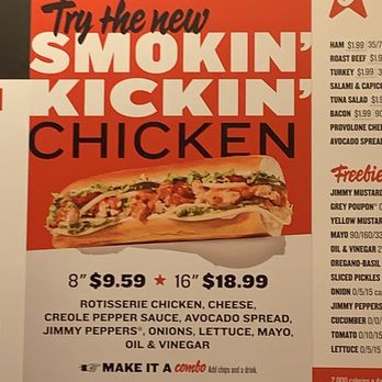 Jimmy John's - New limited time chicken sandwich - Sandwiches Near Me - Visalia, California