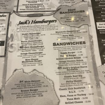 Jack's Restaurant & Bakery - Menu - American Near Me - Bishop, California
