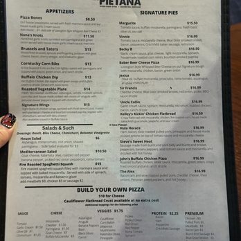 PieTana - Menu 1/2 - Pizza Near Me - Lexington, Kentucky PieTana - Menu 1/2 - Pizza Near Me - Lexington, Kentucky
