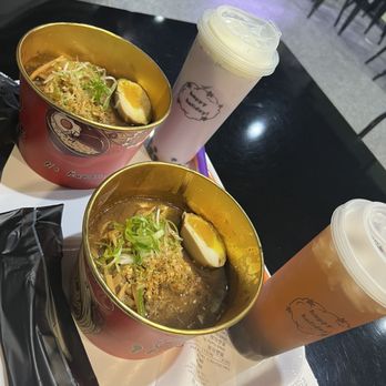 Yume Fl - Black Garlic Ramen, Taro with Milk, Rose & Lychee Special Drink - Ramen Near Me - Cutler Bay, Florida