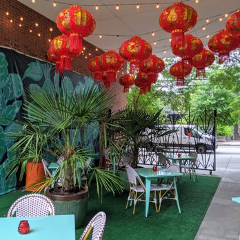 Ruby Chow's - Outside. Covered patio. - Asian Fusion Near Me - Atlanta, Georgia