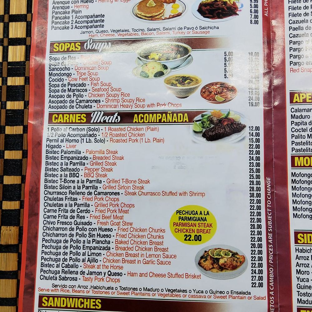 El Nuevo Capri II - a menu for a mexican restaurant - Dominican Near Me - New York, New York El Nuevo Capri II - a menu for a mexican restaurant - Dominican Near Me - New York, New York