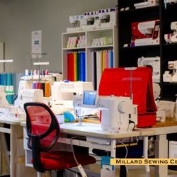 Millard Sewing Center - Just part of the full line of Elna sewing Machines that are ready to test whenever you are ready to test drive!