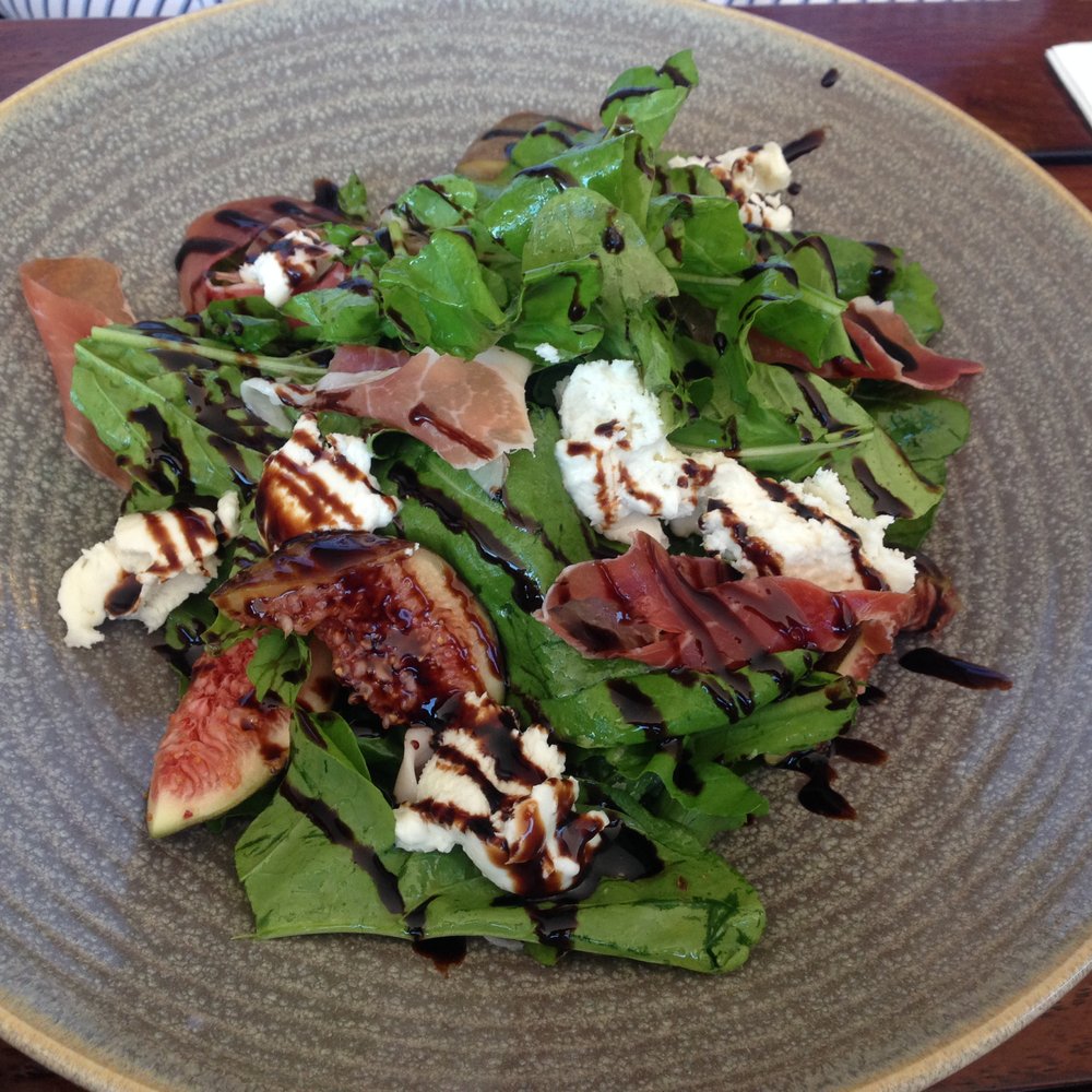Opera Bar - Fig, Jamon, Buffalo Mozzarella, Balsamic Salad - Beer Gardens Near Me - Sydney, NSW