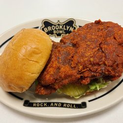 Brooklyn Bowl - Nashville hot chicken sandwich