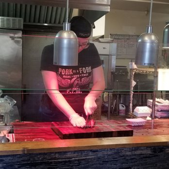 Pork On A Fork - Preparing station. - Barbeque Near Me - Phoenix, Arizona