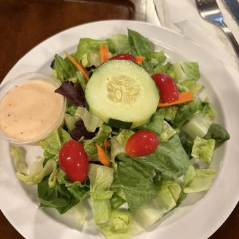 Salerno's Pizza III - How salad with house Italian dressing. - Italian Near Me - Ewing Township, New Jersey