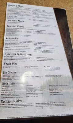 Menu photo 6 Junction Restaurant Chinle, AZ